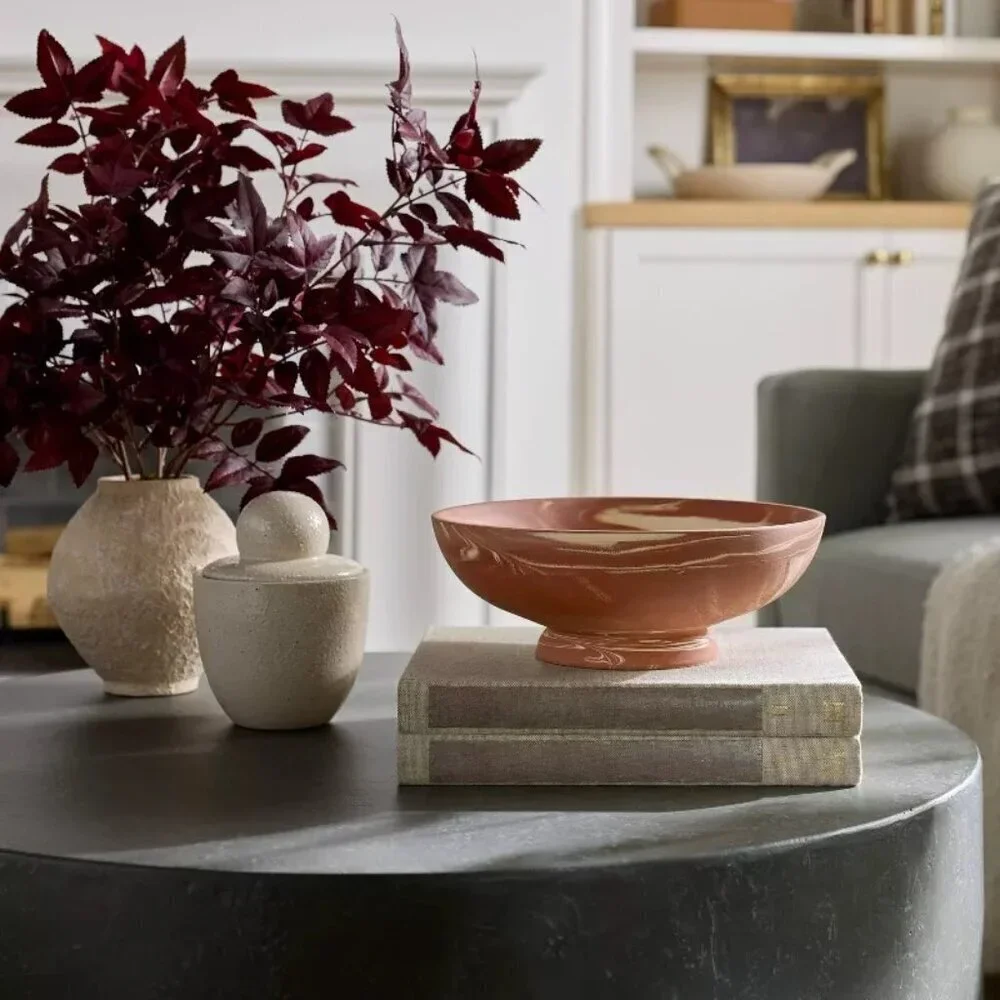 Marbled Ceramic Decorative Bowl Rust‎ - Threshold Studio McGee, Target